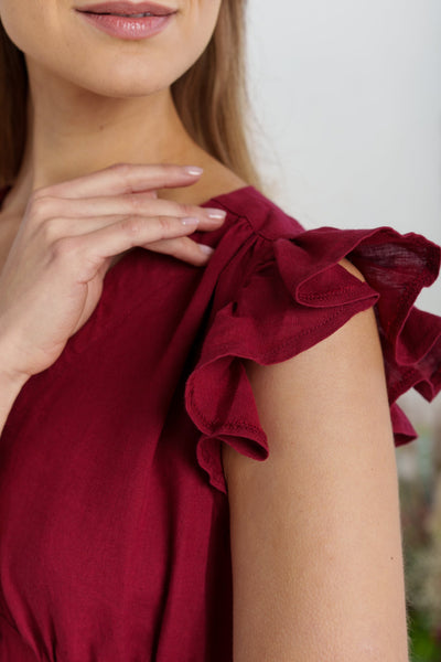 Diane Dress, Ruffle Sleeve