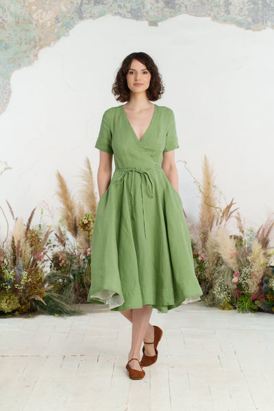 Wrap Dress, Short Sleeve
