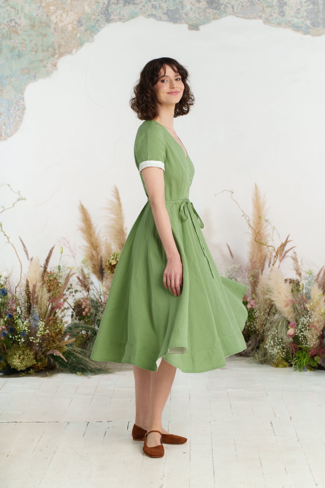 Wrap Dress, Short Sleeve