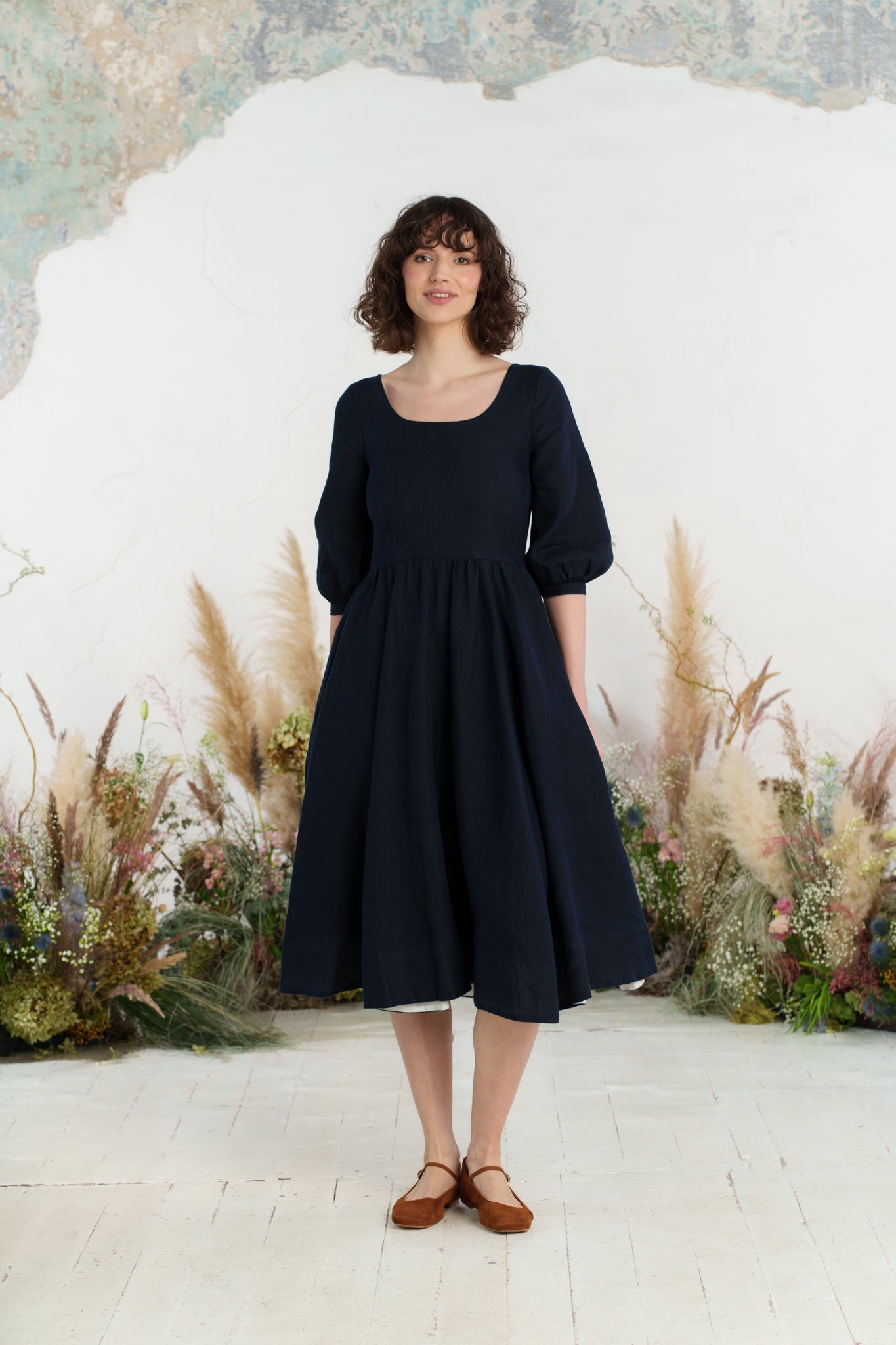 Carmen Dress, 3/4 Sleeve