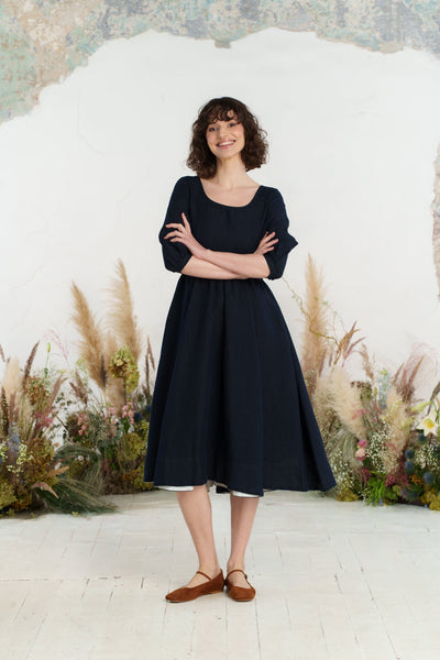 Carmen Dress, 3/4 Sleeve