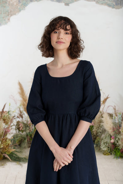 Carmen Dress, 3/4 Sleeve