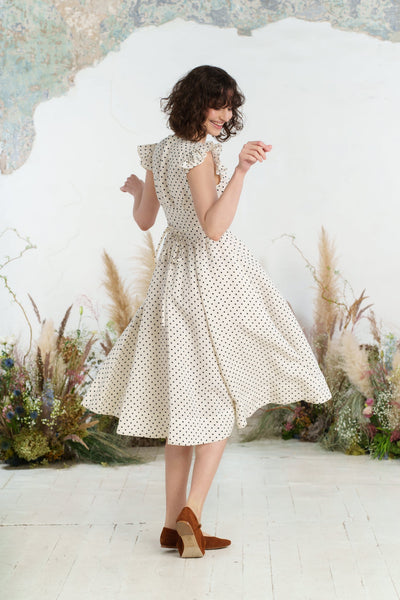 Diane Dress, Ruffle Sleeve