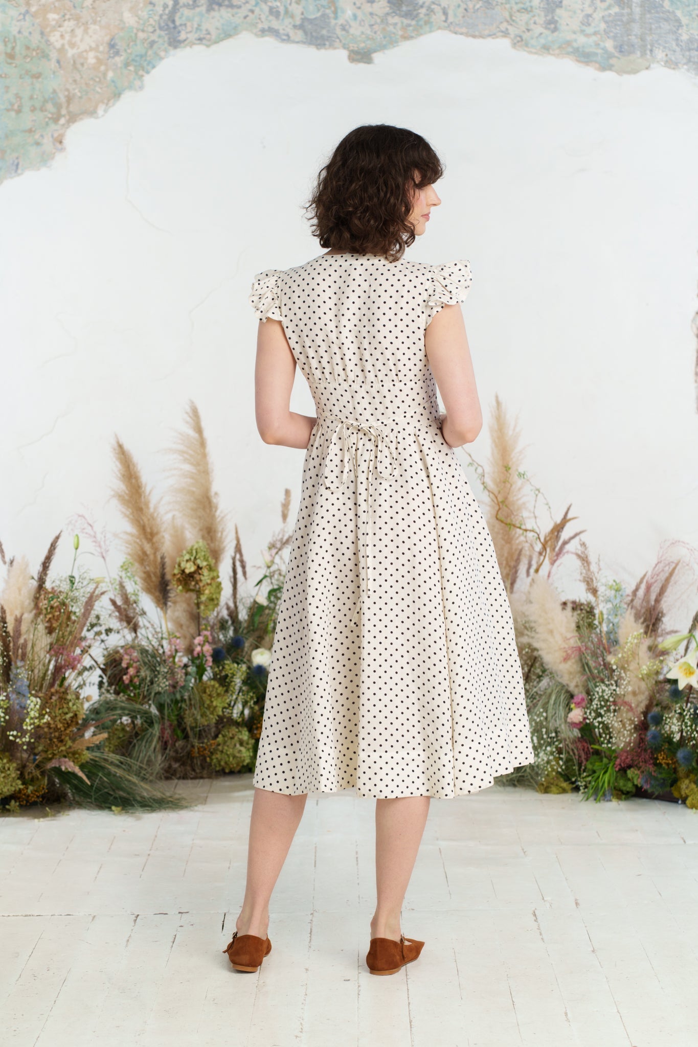 Diane Dress, Ruffle Sleeve