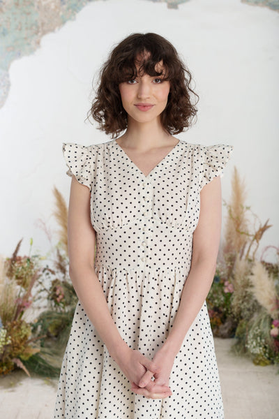 Diane Dress, Ruffle Sleeve