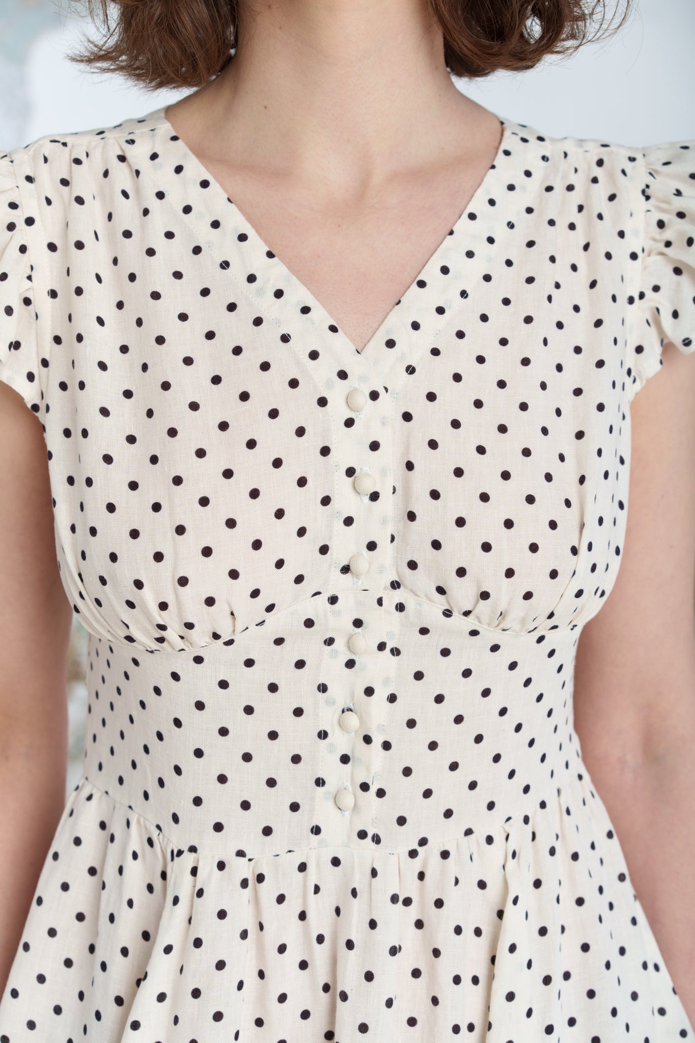 Diane Dress, Ruffle Sleeve