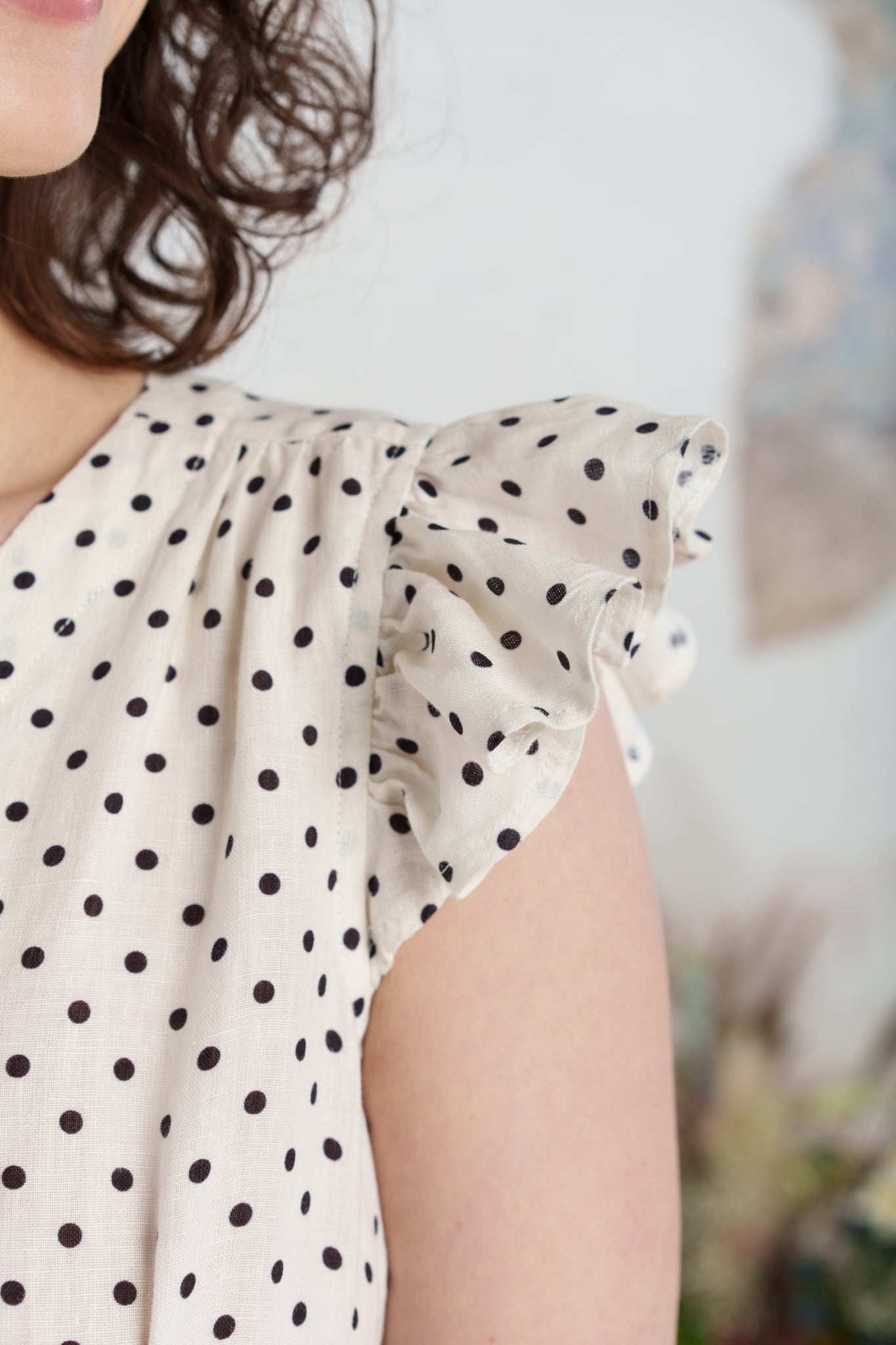 Diane Dress, Ruffle Sleeve