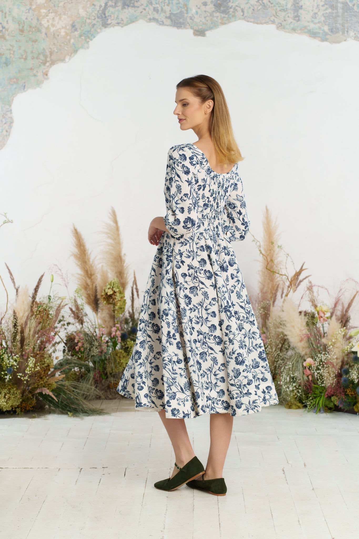 Carmen Dress, 3/4 Sleeve