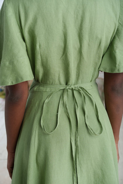 Maxi Wrap Dress, Butterfly Sleeve