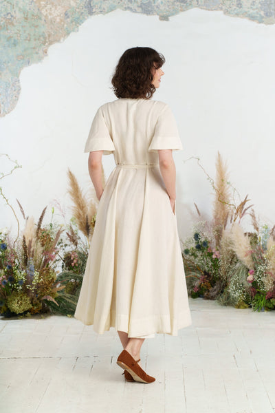 Maxi Wrap Dress, Butterfly Sleeve