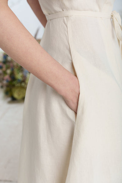 Maxi Wrap Dress, Butterfly Sleeve
