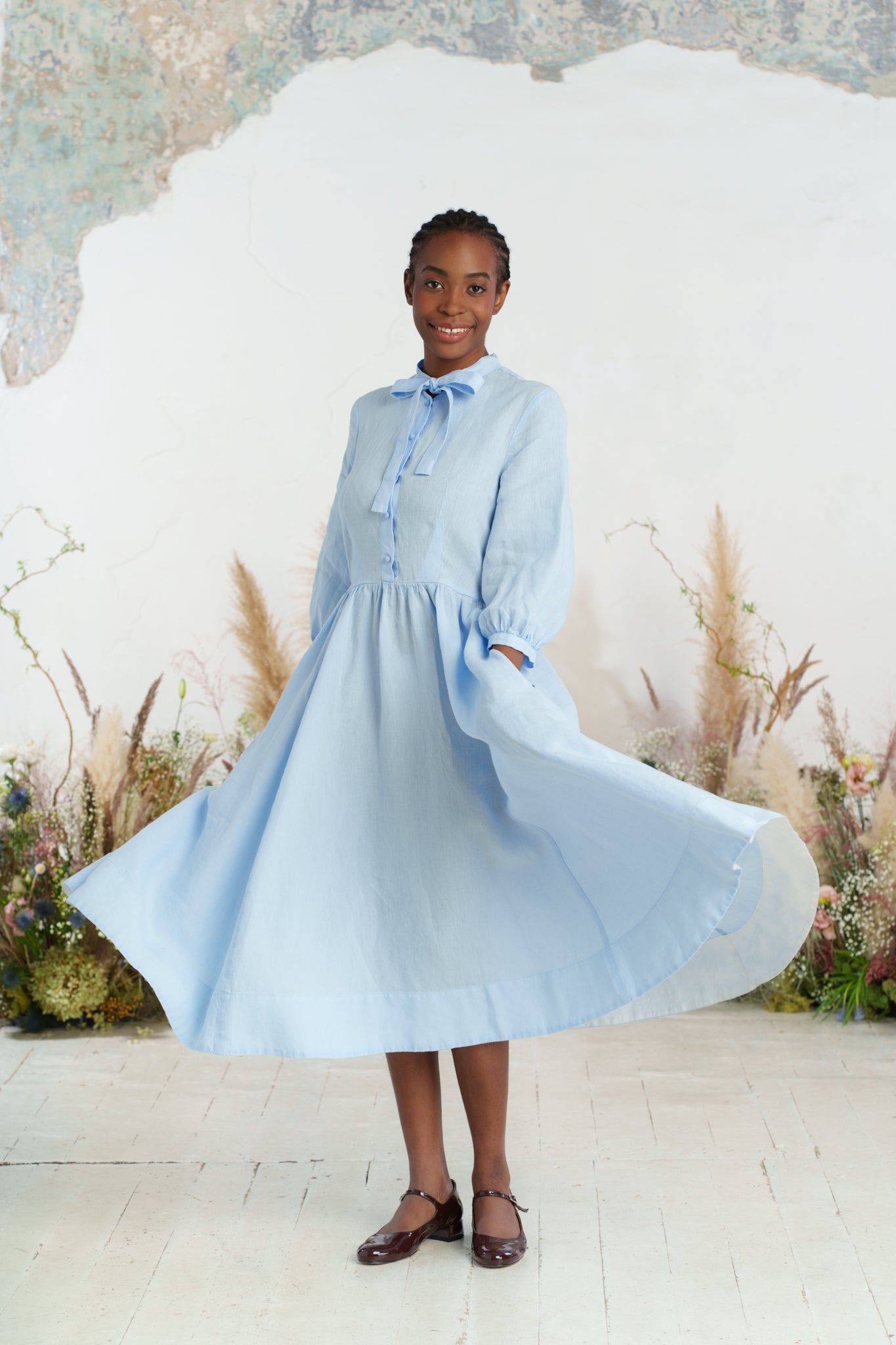 Jasmine Dress, 3/4 Sleeve