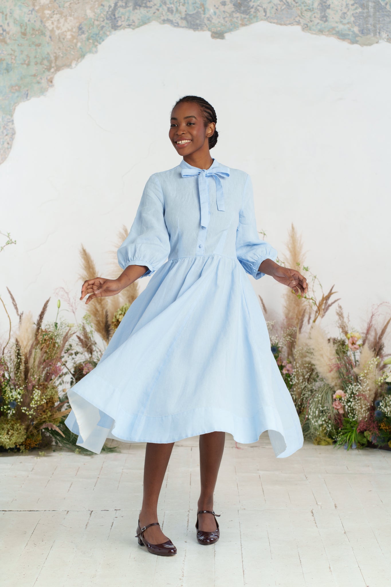 Jasmine Dress, 3/4 Sleeve