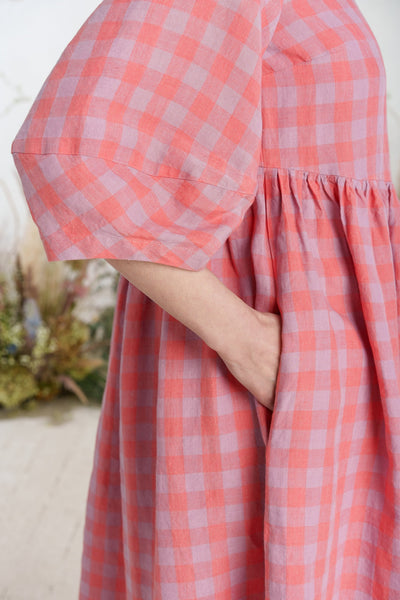 Smock Gaia Dress, 3/4 Sleeve