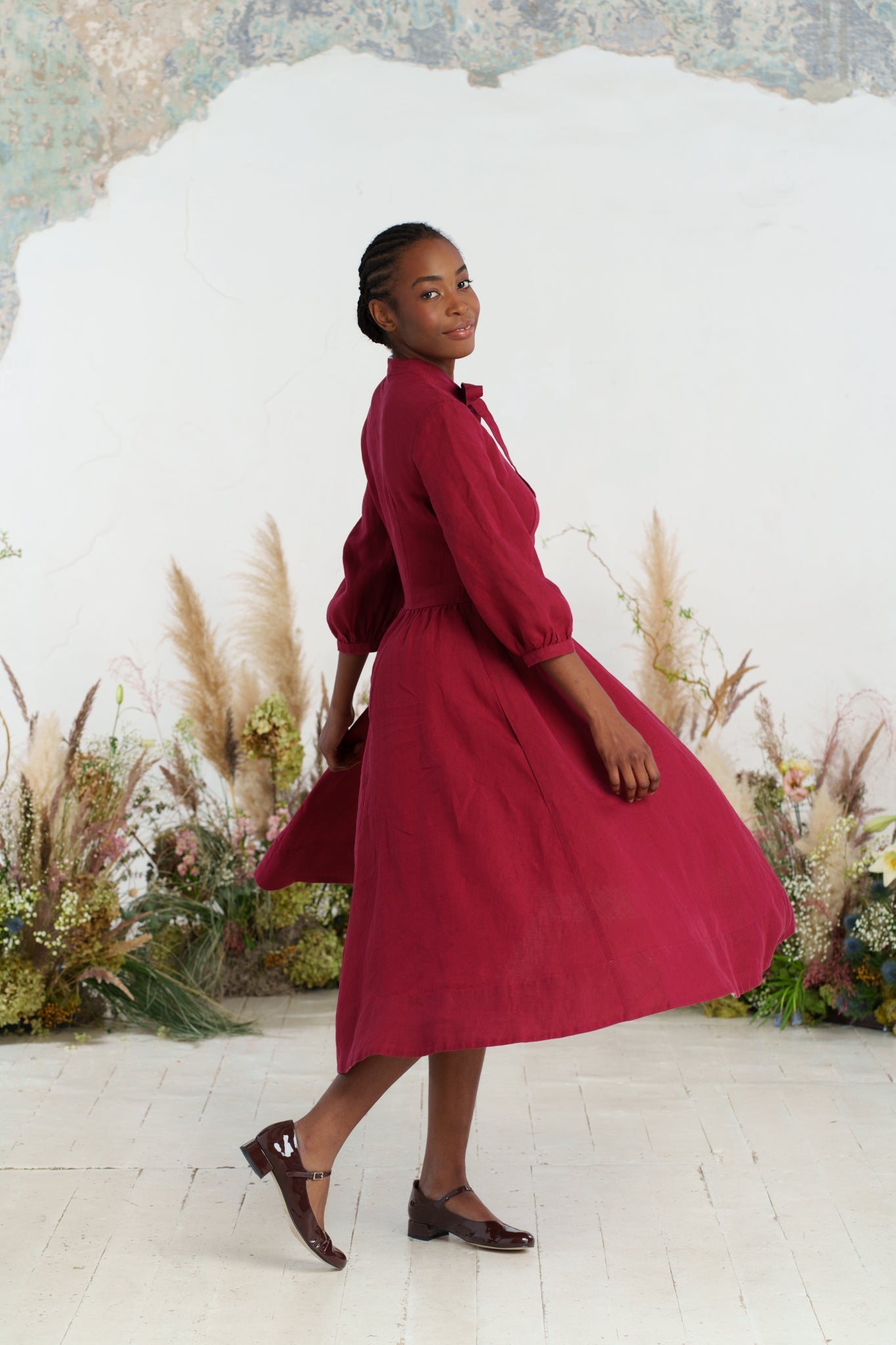 Jasmine Dress, 3/4 Sleeve