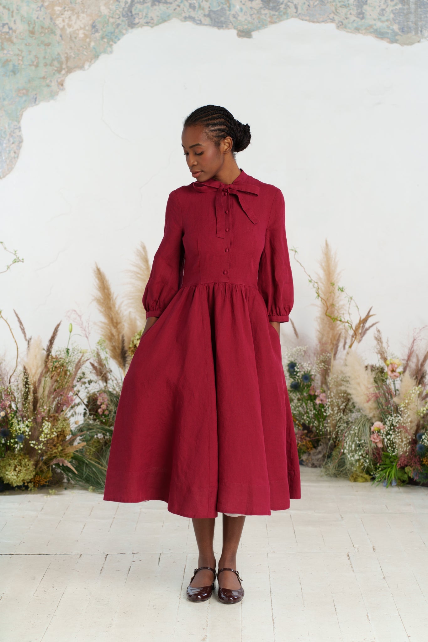 Jasmine Dress, 3/4 Sleeve