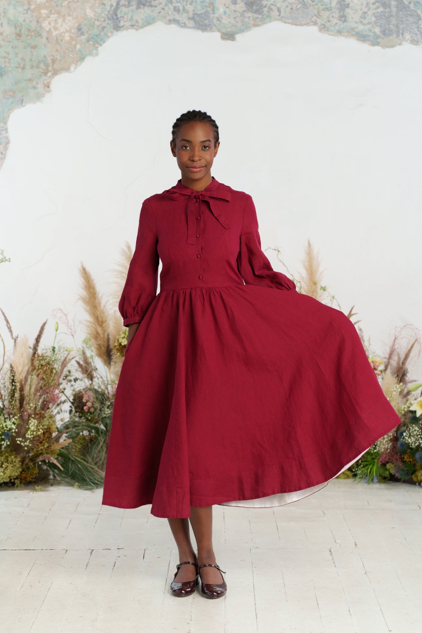 Jasmine Dress, 3/4 Sleeve