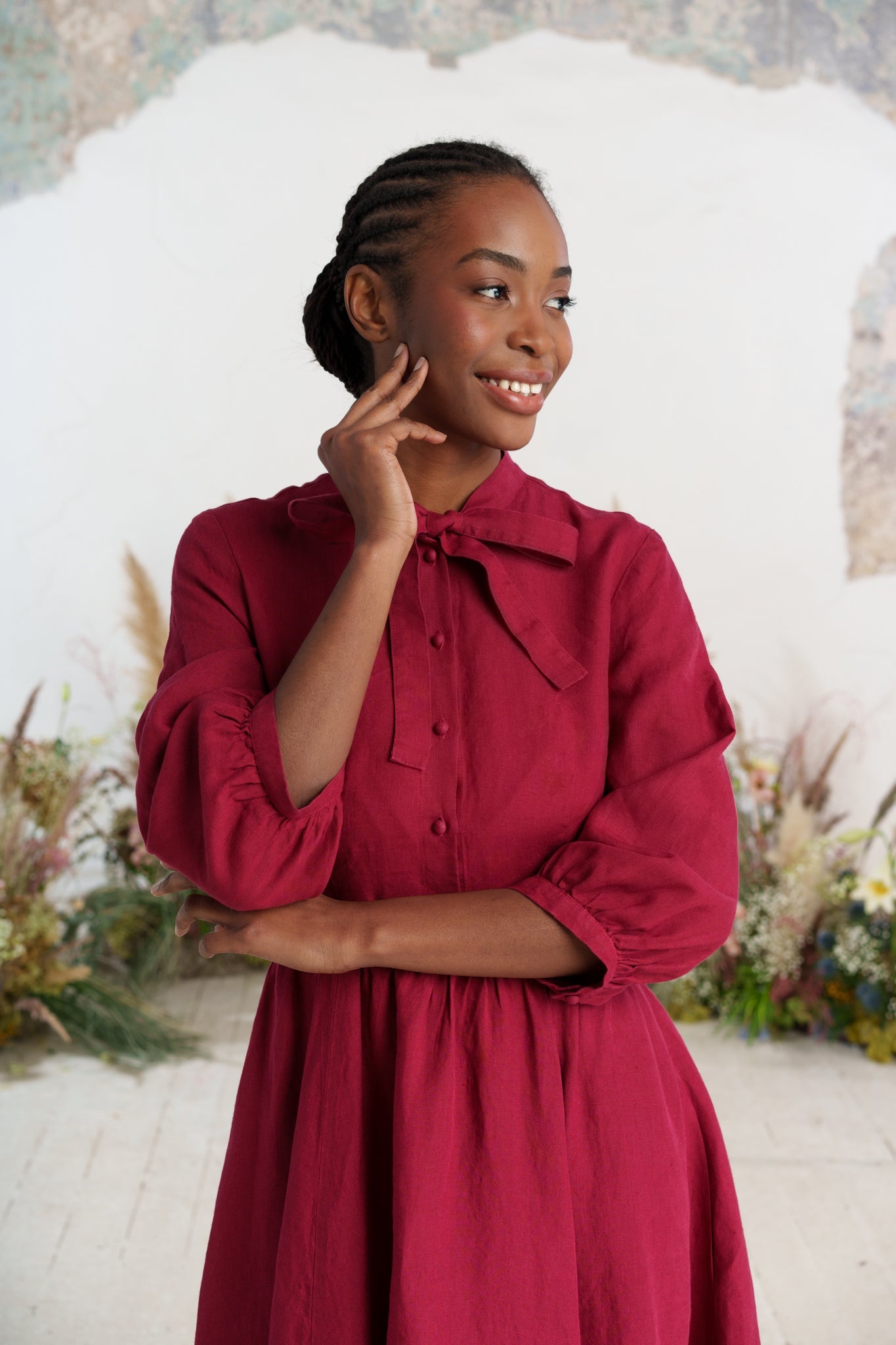Jasmine Dress, 3/4 Sleeve