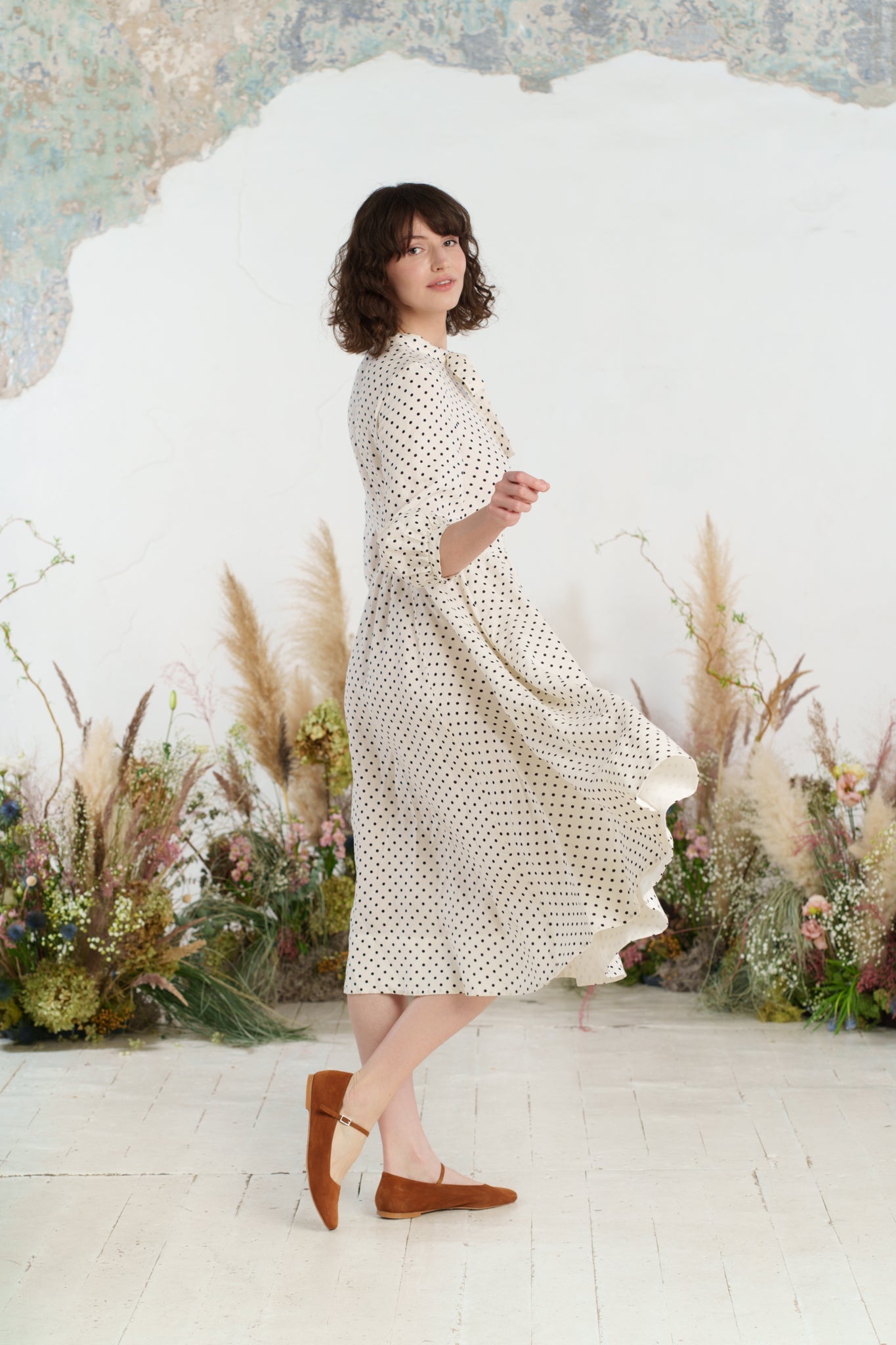 Jasmine Dress, 3/4 Sleeve