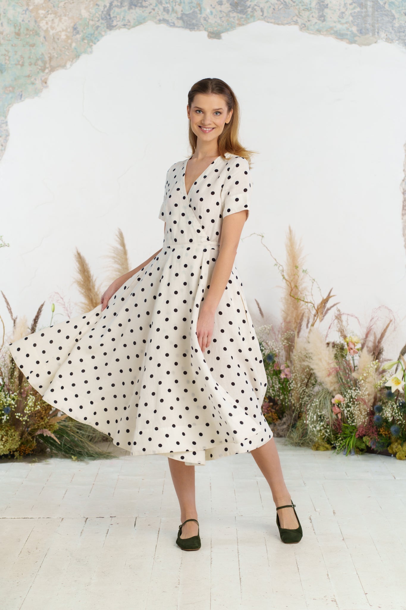 Wrap Dress, Short Sleeve