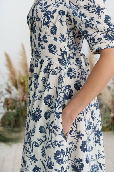 Diane Dress, Puffed Sleeve