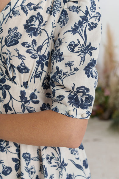 Diane Dress, Puffed Sleeve
