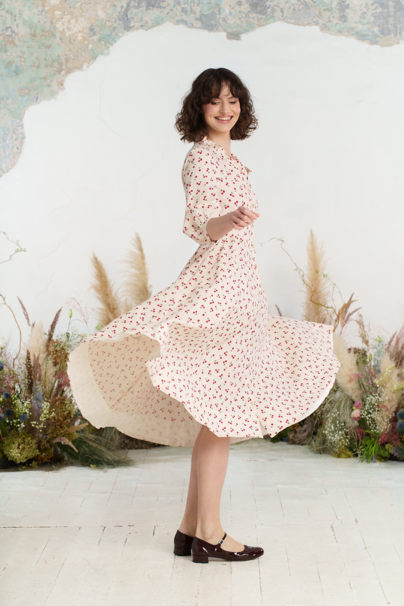 Ophelia Dress, 3/4 Sleeve, Mon Chéri
