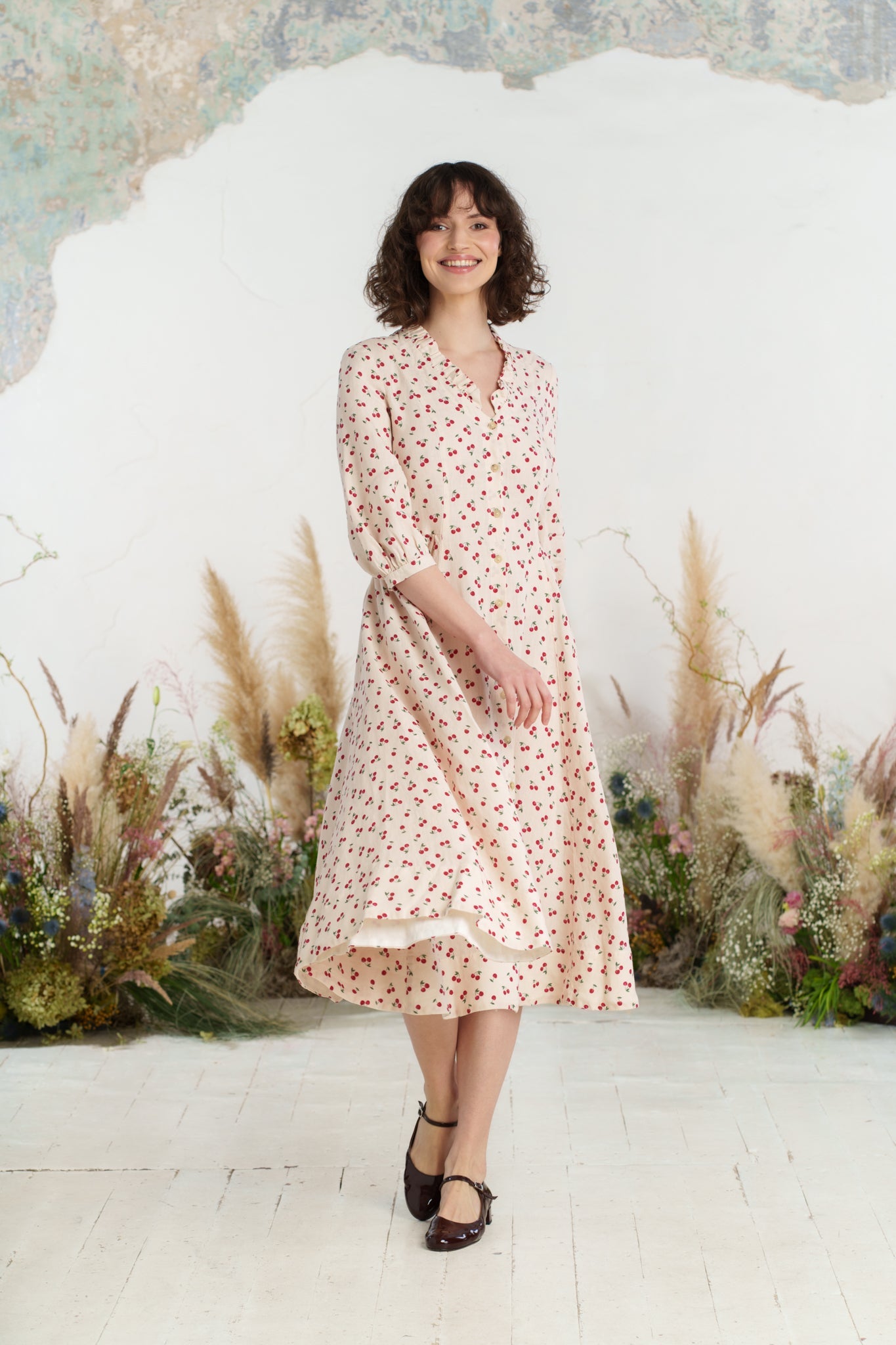 Ophelia Dress, 3/4 Sleeve, Mon Chéri